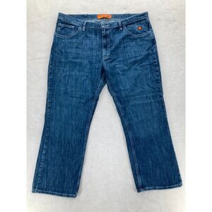 Wrangler 20X FR Jeans Mens 42x30 Bootcut Dark Blue Denim Fire Resistant Workwear